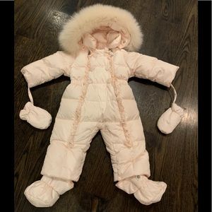 Il Gufo pink snowsuit